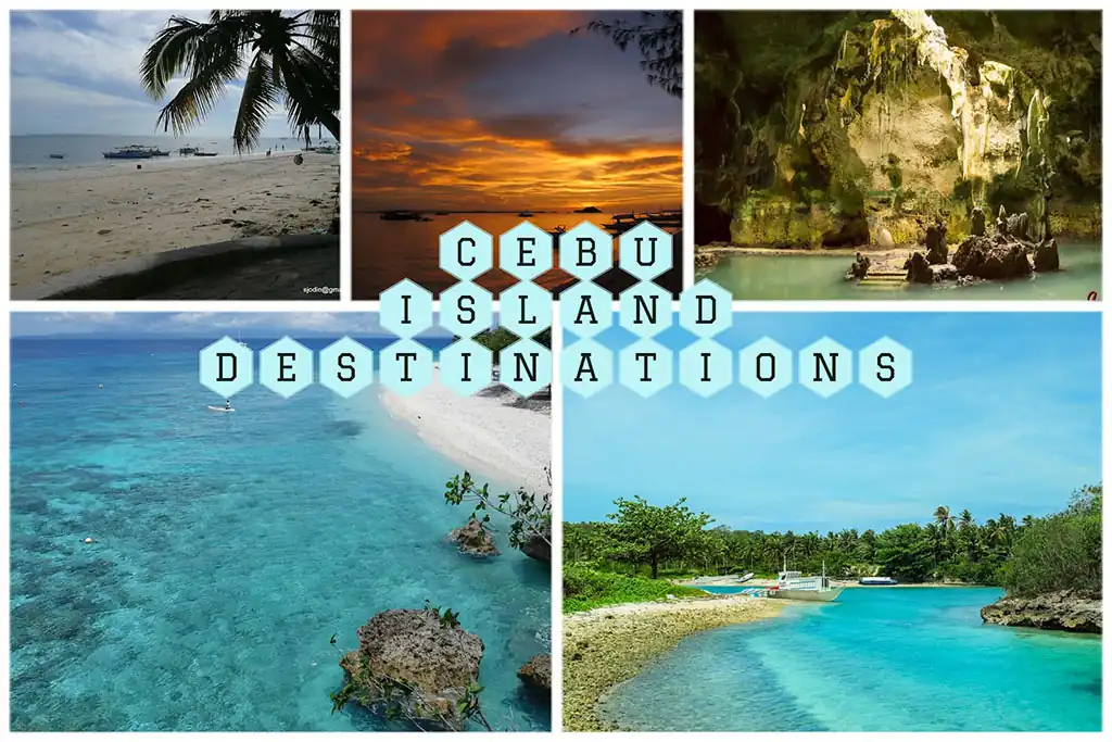Collage of top Cebu Islands