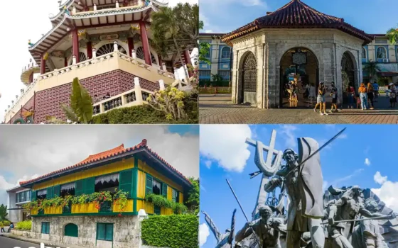 Collage of Heritage Sites in Cebu
