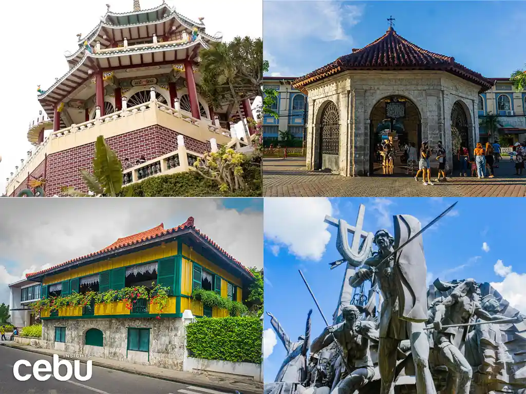 Collage of Heritage Sites in Cebu