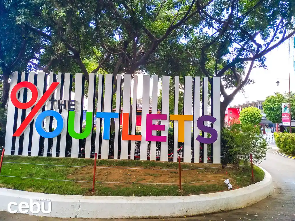 Signage of The Outlets, the first Outlet Mall in Central Visayas