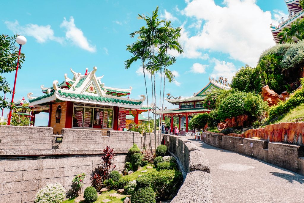 Pagoda style roofs at the Cebu Taoist Temple