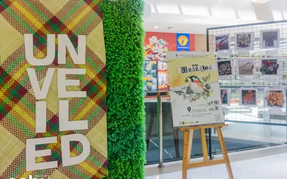Signage of the Unveiled Art Exhibit featuring endemic animals in Cebu