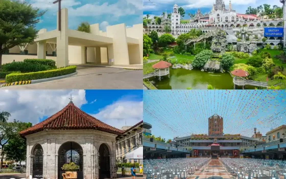 A collage of the Sacred Places in Cebu