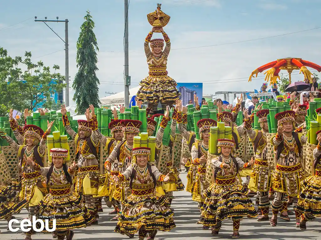 Sinulog 2023 contingent performing during the Grand Parade
