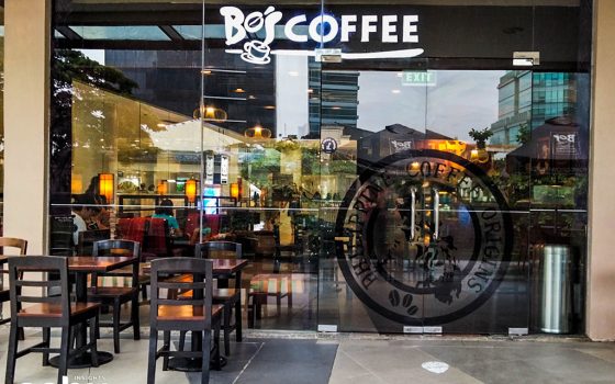 Entrance of Bo’s Coffee in Ayala Center Cebu