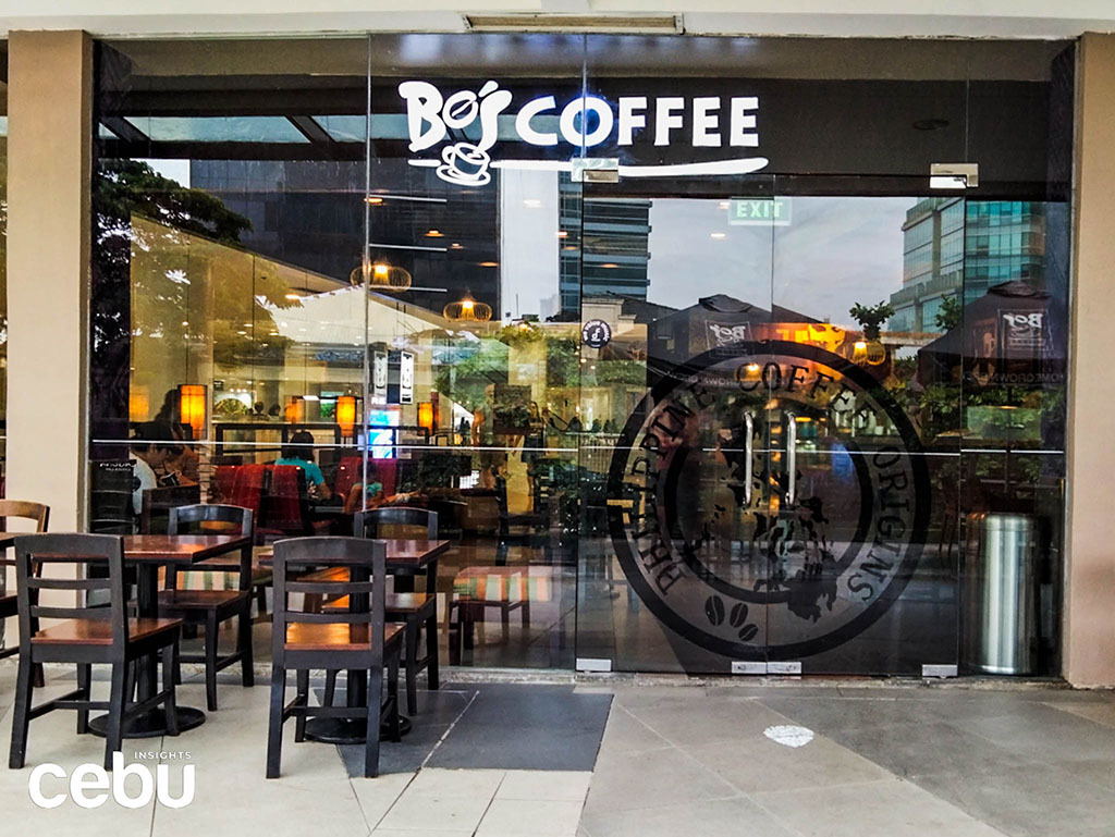 Entrance of Bo’s Coffee in Ayala Center Cebu