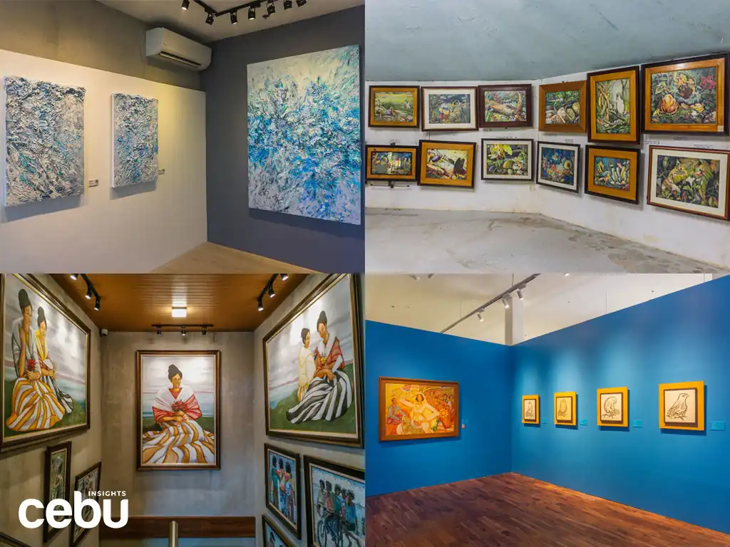 Collage of art galleries in Cebu City