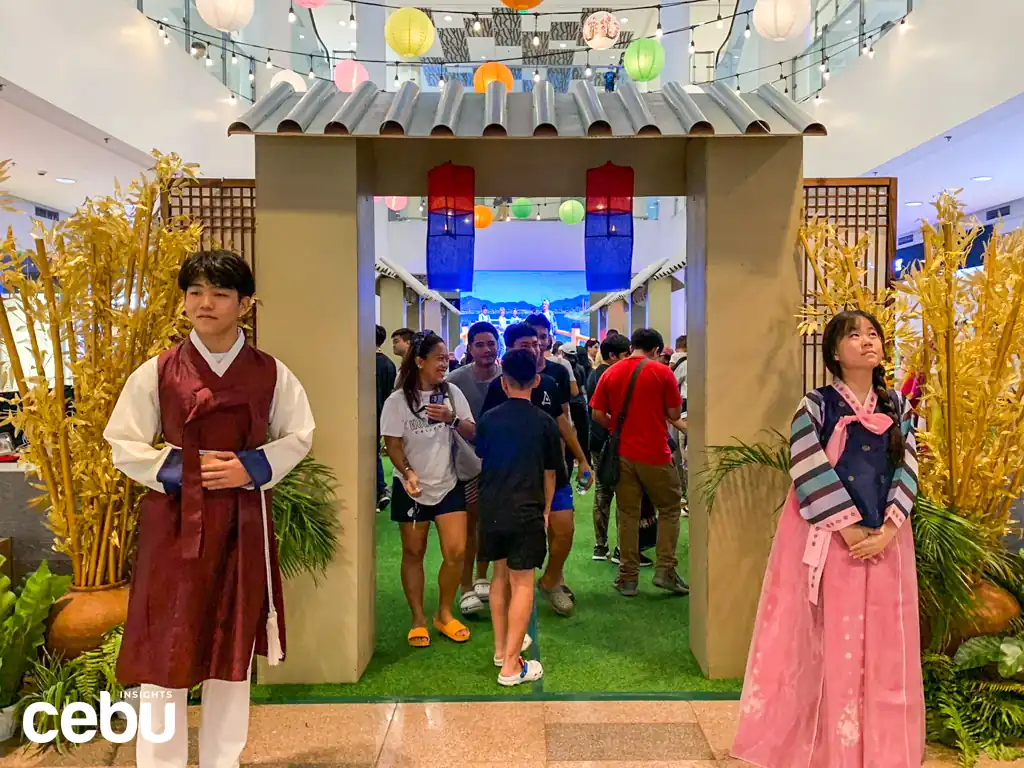 Entrance of the 10th Korea Day celebration at the Ayala Center Cebu