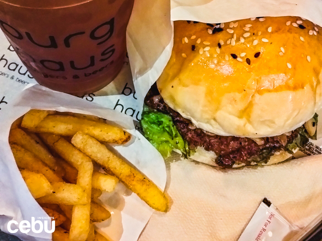 Burgers and Fries at the Burg Haus in Ayala Center Cebu