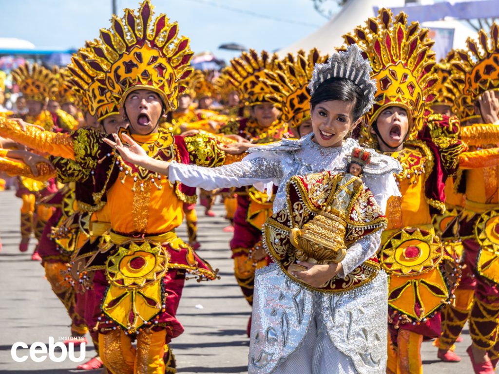 Festival Queen and dancers during the Sinulog 2024