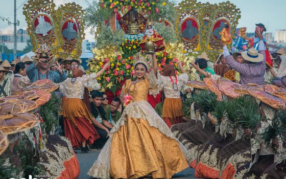 Dance performers at the Sinulog Festival in 2023
